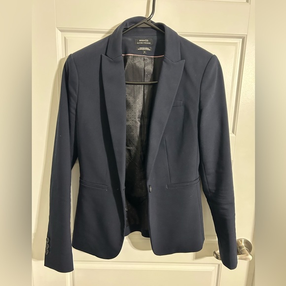Complete navy blue suit (blazer and pant) - Picture 1 of 2